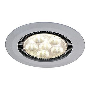 DOME LED, 6X3W, BLANC CHAUD, GRIS ARGENT