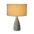 Soprana solid tl-2, lampe à poser, ronde, diffuseur gris-beige, e27, max. 40w