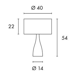 Soprana solid tl-2, lampe à poser, ronde, diffuseur gris-beige, e27, max. 40w