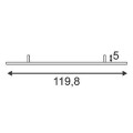 LED PANEL LONG CL 137, PLAFONNIER, LED BLANC CHAUD, 1200MM X 200MM