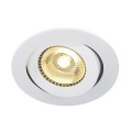 BOOST TURNO 6W, ENCASTRE ORIENTABLE, ROND, BLANC, LED BLANC CHAUD