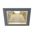 LED DOWNLIGHT PRO ST, CARRE, GRIS ARGENT, POUR MODULE FORTIMO LED VARI