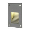 BRICK LED DOWUNDER VERTICAL, APPLIQUE, GRIS ARGENT, LED BLANC CHAUD