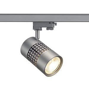 STRUCTEC LED 30W, rond, gris argent, 3000K, 38°, adaptateur 3 allumages inclus