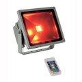 Floodi 30w (rf). projecteur ext. gris argent. led 3en1 rgb. 130°. ip65. avec télécommande