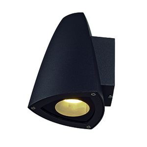 Cone gu10 applique, anthracite, max. 50w, ip44