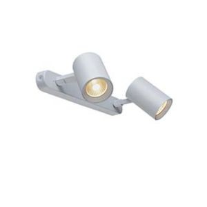 Debasto double. applique et plafonnier. blanc. led 2x7w 3000k