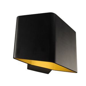 Cariso 1. applique. noir/laiton. led 7.6w. 3000k