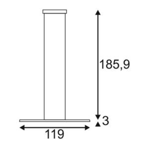 Vincelli pd suspension. noir/bamboo. smd led 2700k