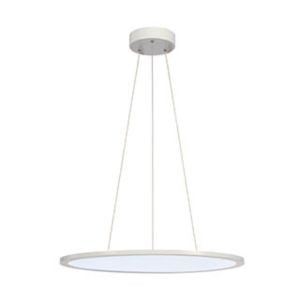 Led panel rond suspension. blanc mat. led 40w 4000k. variable 1-10v