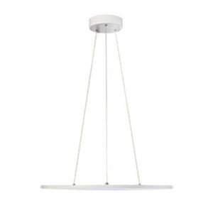 Led panel rond suspension. blanc mat. led 40w 4000k. variable 1-10v