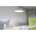 Led panel rond suspension. blanc mat. led 40w 4000k. variable 1-10v