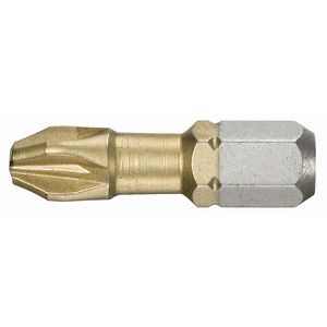 Embout de vissage titane pour empreinte pozidriv n°pz.1