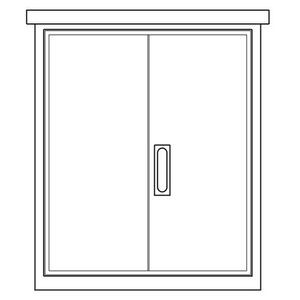 RVS Armoire de trottoir en inox RVS33