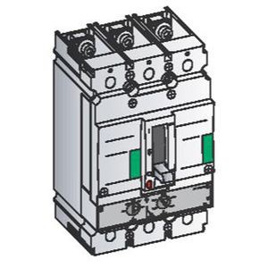 R+ disjoncteur FE250 GTM 80kA 160A 3P3D - FEH36TG160KF