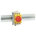 DILOS 00 interrupteur 25A 3P rouge/jaune DIN-rail