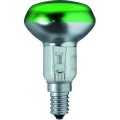 Lampe à incandescence, réflecteur couleur, finition claire-vert,  40w