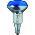 Lampe à incandescence, réflecteur couleur, finition claire-bleu,  40w