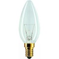 Lampe à incandescence, standard flamme claire, finition claire,  60w