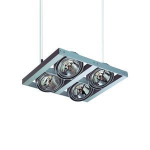 Luminaire système, scrabble suspension,  4 (non fournie) aluline 111, alimentation transformateur 230v/12v électronique (et), classe i,  gr