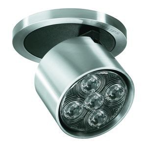 Plafonnier décoratif, spot led 5 led plafonnier,  5,  nw (non fournie) led high brightness, alimentation électronique (eb),  alu