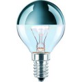 Lampe à incandescence, calotte argentée, finition silver-clear,  40w