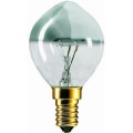 Lampe à incandescence, calotte argentée, finition silver-clear,  60w