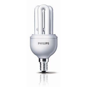 Lampe fluocompacte, genie esaver 8 000 - 10 000 h,  11w,  warm white, classe énergétique a