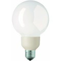 Lampe fluocompacte, softone globe esaver dimmable 10 000 h,  20w,  warm white, classe énergétique a