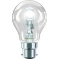 Lampe halogène, ecoclassic forme standard, finition clear,  28w, classe énergétique d