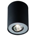 Pillar single spot black 1x50w 230v