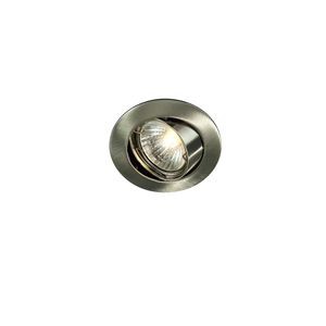 Bombay round led 6w recessed nickel 1x50