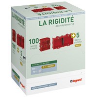 Distribox maçonnerie - 100 boites 1 poste + 5 boites 2 postes - prof. 40