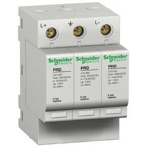 Schneider Electric Parafoudre Modulaire Prd40R - 2 Pôles - 1000 V Cc - avec Transfert à Distance