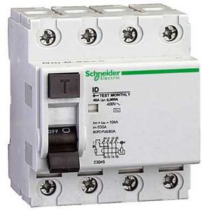 Schneider Electric Interrupteur différentiel Id - 4P - 63 A - Classe Ac 100 Ma