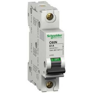 Schneider Electric Disjoncteur Modulaire Multi 9 - C60N - Unipolaire - 4 A - Courbe D