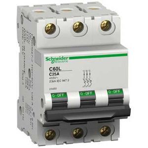 Schneider Electric Disjoncteur Modulaire Multi 9 - C60L - 3 Pôles - 1 A - Courbe C