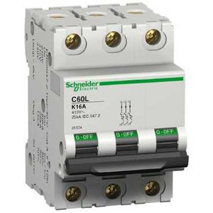 Schneider Electric Disjoncteur Modulaire Multi 9 - C60L - 3 Pôles - 4 A - Courbe K