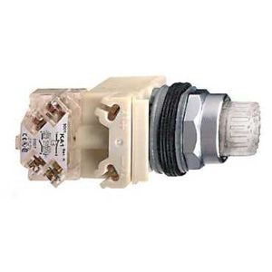 Schneider Electric Bouton poussoir Lumineux Blanc Diam 30 à Impulsion Dépassant 120 V 1Of