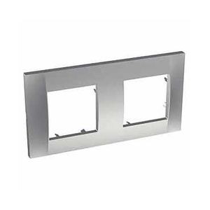 Schneider Altira Plaque - Aluminium - Montage Horizontal - 2 Postes - Entr. 71 Mm