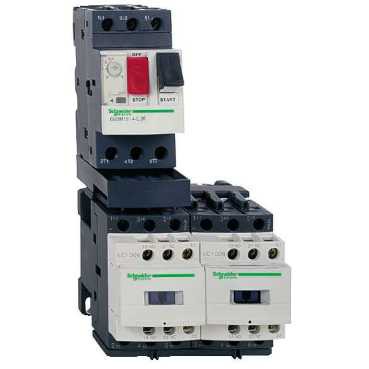 Schneider Electric Démarreur Combiné 2 Sens de Marche Tesys Gv2Dm 0.16 à 0.25 A 24 V Cc