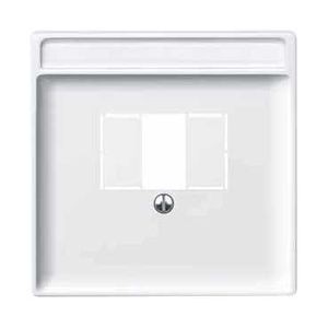 Enjoliveur Artec de prise HP avec ouverture rectangulaire, blanc