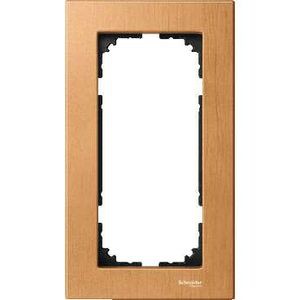 Wood frame, 2-gang without central bridge piece, Beech, M-Elegance