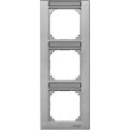 Plaque finition triple M-Plan, avec porte-étiquette montage vertical, aluminium