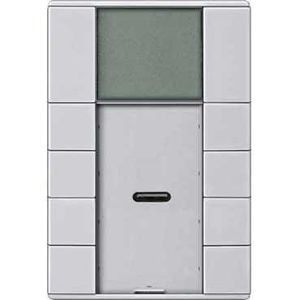 Artec KNX, commnande multifonction avec thermostat 8 touches Alu brillant