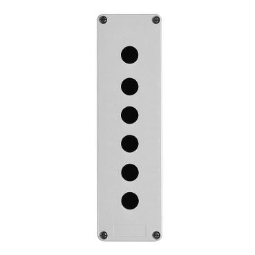 boîte à boutons vide XAPM métallique 6 perçages en 2 colonnes