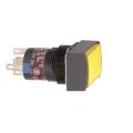 boutonpoussoir lumineux jaune diam 16 pousserpousser affleurant 12 V 1OF