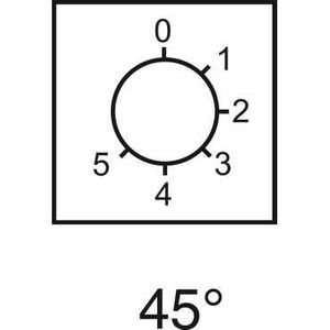 ETIQUETTE POUR COMMUTATEUR A CAME 0 A 5 46 X 46 MM