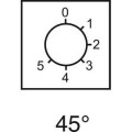 ETIQUETTE POUR COMMUTATEUR A CAME 0 A 5 46 X 46 MM