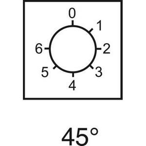 ETIQUETTE POUR COMMUTATEUR A CAME 0 A 6 46 X 46 MM